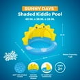 thumbnail image 3 of H2OGO! Sunny Days Inflatable Shaded Kiddie Pool 40 in. x 38 in. x 28 in., 3 of 8