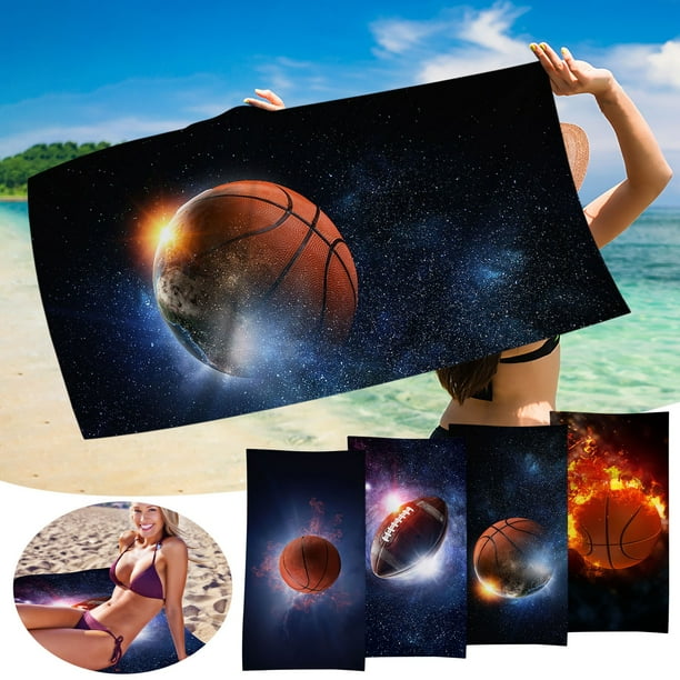 Xihbxyly Toalla de Playa de Microfibra, Ligera y Resistente a La Arena, de Secado Rápido, Compacta y Portátil, Ideal para Playa, Piscina, Viajes y Senderismo, 76 X 152 Cm, Juego de Toallas Multiusos.