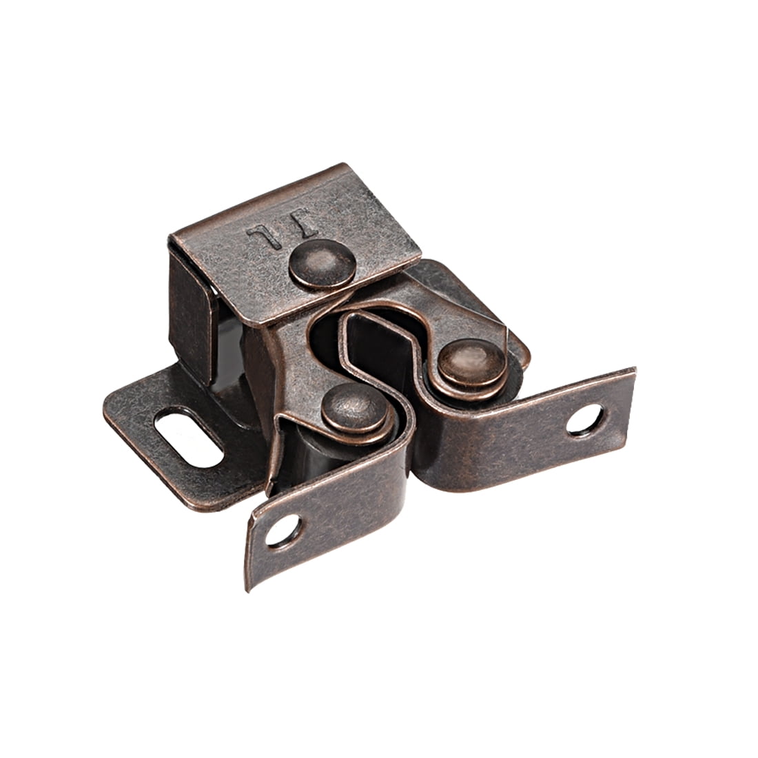 Door Double Roller Catch Ball Latch with Prong Coppper Tone