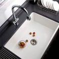 thumbnail image 2 of Houzer Platus 33 inch White Fireclay Apron Front Farmhouse Single Bowl Kitchen Sink - PTG-4300 WH, 2 of 9