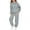 Grey, variant on WOYY Tracksuit for Girls Bow Print Hooded Sweatshirt Joggers Outfit Set, Sizes 2-3T