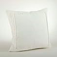 thumbnail image 2 of Saro Lifestyle Ruffled Linen Throw Pillow Ivory, 2 of 5