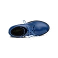 thumbnail image 5 of BLISSFUL STEP Women's Platform Chunky Heels Combat Boots Blue 9.5, 5 of 7