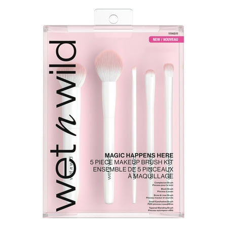 Wet n Wild Essential 5 Piece Makeup Brush Set
