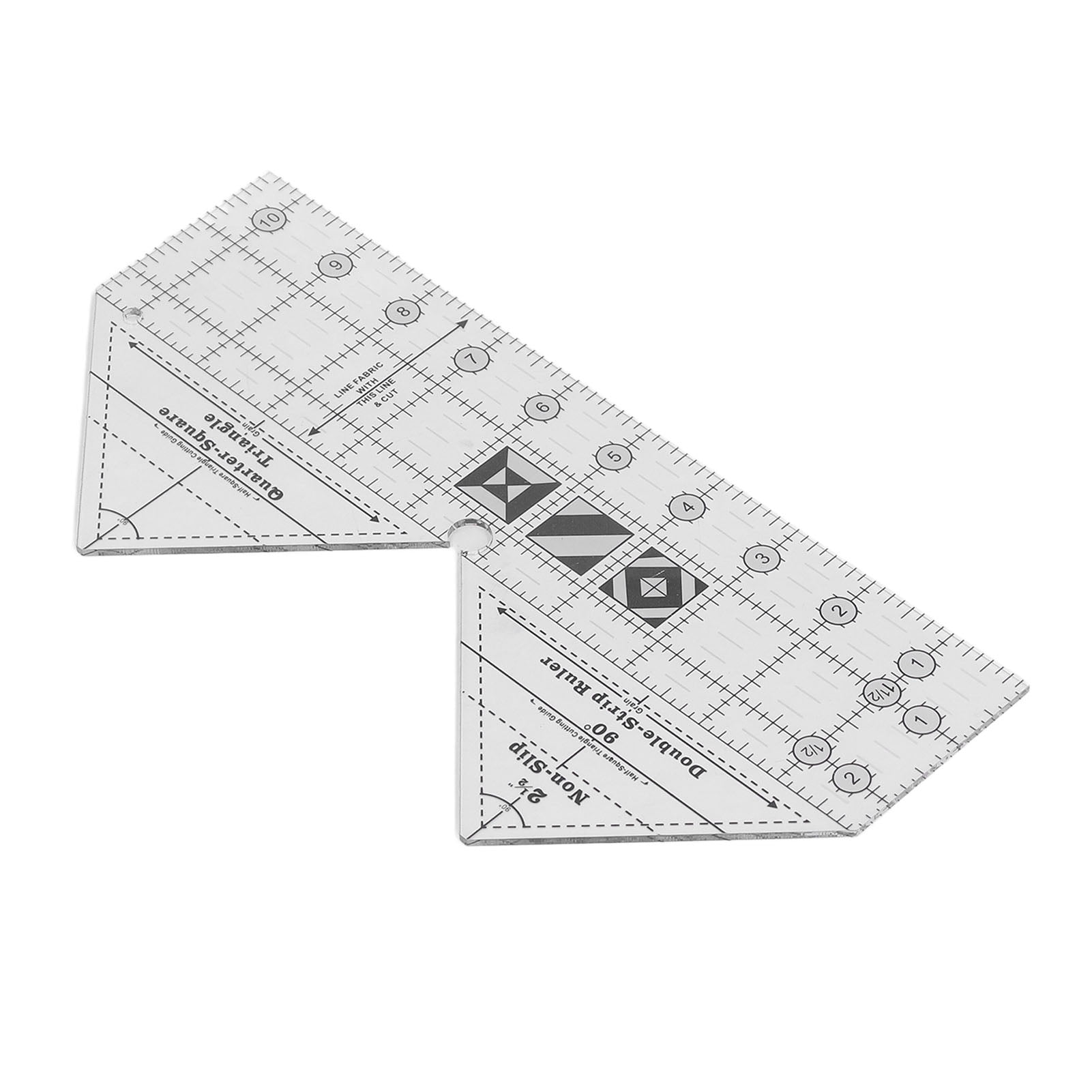 Octpeak 90 Degree Sewing Ruler,Quilting Ruler,90 Degree Sewing Ruler