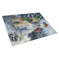 thumbnail image 1 of Carolines Treasures PPP3194LCB Wheaten Terrier Christmas Snowdog Glass Cutting Board - Large, 1 of 2