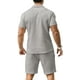 thumbnail image 4 of Conjunto de ropa deportiva KUYIGO para hombre, 2 piezas, gris oscuro, talla XXL, 4 of 6
