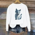 thumbnail image 6 of AGWOLF Womens Animal Printed Sweatshirts Long Sleeve Crewneck Shirts Retro Graphic Pullover Summer Spring Tops for Women, 6 of 6