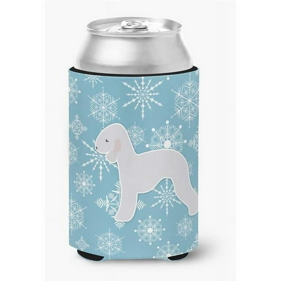 Caroline's Treasures BB3494CC Winter Snowflake Bedlington Terrier Can or Bottle Hugger, Can Hugger, multicolor