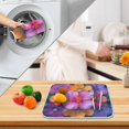 thumbnail image 3 of Yayeee Dish Drying Mat for Kitchen Counter 16" x 18" Microfiber Super Absorbent Coffee Decorative Pad, Large Purple Flowers, 3 of 9