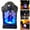 B, variant on Halloween LED Tombstone Lamp – Spooky Glowing Prop with Ghost Design for Parties, Haunted House, and Holiday Decor