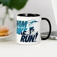 thumbnail image 4 of CafePress - Swim Bike Run Mug - 11 oz Ceramic Mug - Novelty Coffee Tea Cup, 4 of 6