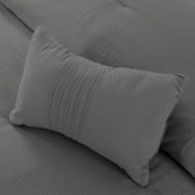 Modern Threads Beck 4-Piece Garment Washed Adult Comforter Set, Gray, King