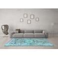thumbnail image 3 of Ahgly Company Indoor Rectangle Persian Light Blue Traditional Area Rugs, 7' x 10', 3 of 4