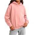 thumbnail image 2 of Diufon Girls Hoodie Unisex Kids Long Sleeve Casual Hooded Sweatshirts Going Out Fall Winter Warm Pullover Tops, 2 of 10