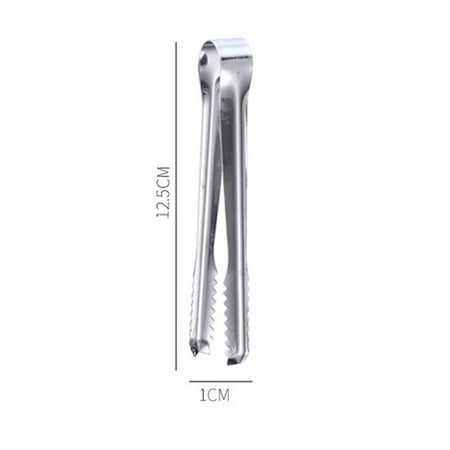 

〖Roliyen〗Flatware Tongs BarBuffet Tongs Stainless Tongs For Wedding Ice Candy Steel Party Ice Kitchen，Dining Bar