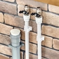 thumbnail image 4 of MIPCASE 25Pcs Plastic Pipe Clamp Bracket White Strong Support for Water and Iron Pipe Fixing, 4 of 8