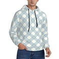 thumbnail image 2 of Cauagu Daisy Plaid Blue for Men's Pullover Hooded Sweatshirt Athletic Casual Hoodie Aautumn Hoodie Sweatshirt for Men Pullover Casual Hooded Sweatshirt-4X-Large, 2 of 7
