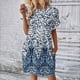 thumbnail image 2 of Vestidos de Verano de Mujer Impresión sin Mangas Cuello Redondo Vestido de Suéter, Moda Casual para la Primavera Y el Verano, 2 of 6