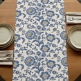 thumbnail image 5 of Table Runners 36 Inches Long Dress Scarves, Blue Flowers Farmhouse Kitchen/Dining Table Runner, Short Coffee Tablerunners, Spring Floral Elegant Pastoral Rustic 13x36 Inch, 5 of 9