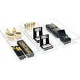 thumbnail image 4 of Sorbus Set of 6 Clear Plastic Drawer Storage Organizer Bins - Organization for Beauty, Kitchen, Office, 4 of 12