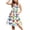Multicolor1, variant on Pounoo Party Dresses for Girls New Style Print Slit Neck Sleeveless Mid-Length Summer Dresses with Pocket Button Flounce Comfort Fit Girls Casual Dresses