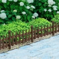 thumbnail image 6 of Yaheetech 11.5'' H x 35.5'' W Wood Garden Fence Pricket Fencing Border Set of 5, Natural Wood, 6 of 6