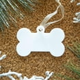 thumbnail image 5 of UNIQOOO 3.5" White Acrylic Dog Bone Ornament, DIY Blank Pet Ornament, Key Chain, Gift Wrapping, Stocking Name Tag, Holiday for Pet Lovers, Dog Gift, 4mm Extra Thick, 20 Pack, 5 of 5