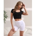 thumbnail image 4 of INNERSY High Waisted Slip Shorts for Women, 6.7" Inseam Anti-Chafing Under Dress Shorts 4-Pack(L,Basics), 4 of 8