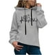 thumbnail image 1 of Sudadera con capucha para mujer, jersey, manga larga, estampado, cómoda, con cordón, blusa, tops Pompotops gfhjh13849, 1 of 7