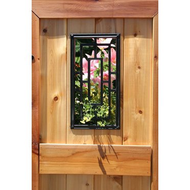Nuvo Black Oval Decorative Iron Insert – 13x17 Inch Cast Aluminum Gate Or Fence Panel