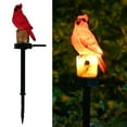 thumbnail image 1 of Figura de Pájaro Cardenal Rojo con Luz Solar para Decoración de Jardín al Aire Libre, 1 of 6