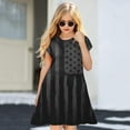 thumbnail image 2 of Girls Summer Dress Size 6 Years-7 Years Spring Summer Print Ruffle Short Sleeve Active Daily Indoor Outdoor American Independence Day Girls Clothing, 2 of 5