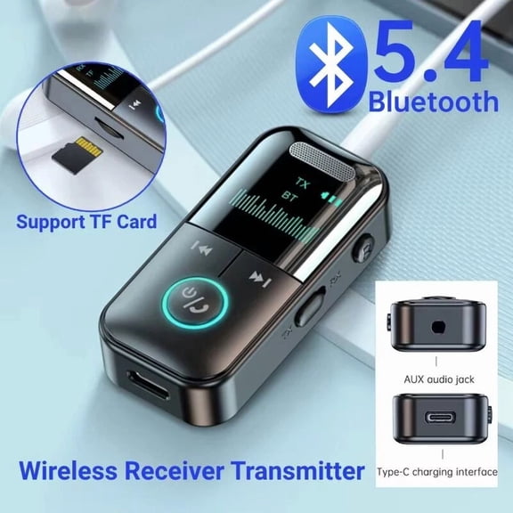 RHEA- Aux Wireless Bluetooth 5.3 Transmitter Receiver For Car Music Audio Aux Adapter