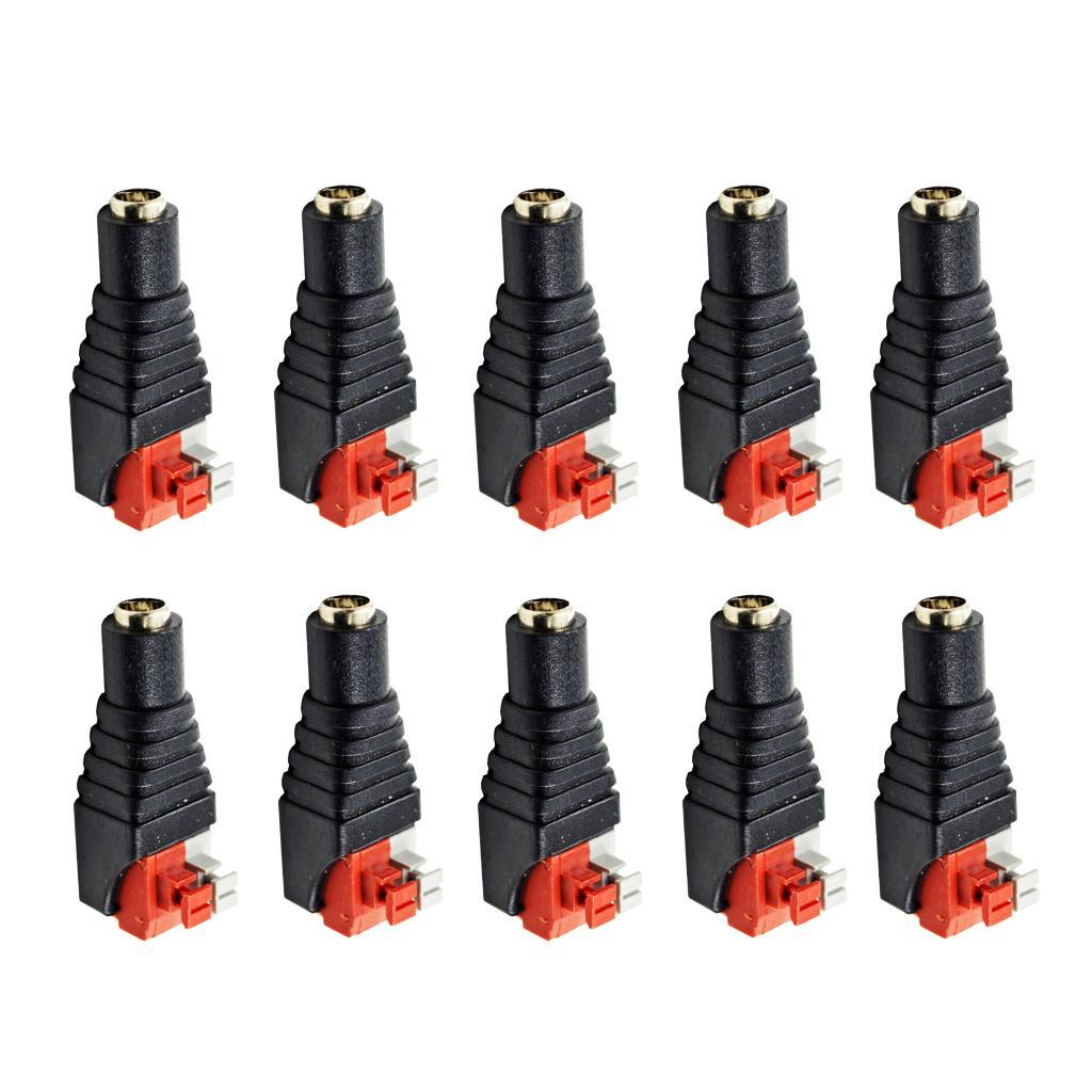 10 Pieces 12V Female DC Adapter Connector for