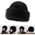 thumbnail image 2 of Sombrero de pescador de peluche para niñas, bonito gorro de pescador para damas, estilo ruso, para mujeres y adolescentes., 2 of 5