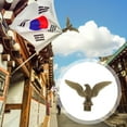 thumbnail image 3 of OULII 2Pcs Golden Flagpole Eagle Head Topper Easy Install Flag Pole Accessories Outdoor, 3 of 8