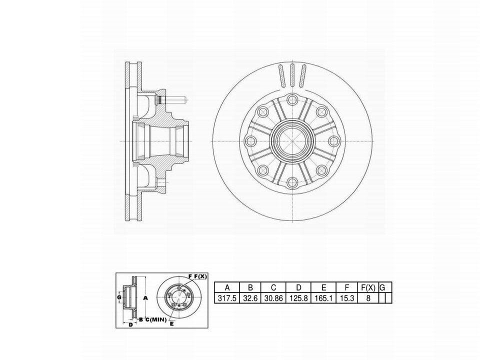 Winstop Brake Rotor and Hub Assembly, Front WS234968, Chevrolet C2500 2000-1995