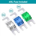 thumbnail image 4 of 2X Bloque de DistribucióN de EnergíA, Bloque de DistribucióN EnergíA con Fusibles Bloque Fusibles MIDI de 4 VíAs para Audio AutomóVil para Amplificador EstéReo UTV AutomáTico, 4 of 8