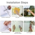 thumbnail image 4 of DIY Home Decoration lass Stickers Window Film, Office Decorative Privacy Window Film Stained eometry Static lass Sticker Kitchen Bedroom Move Door Home Decor Decal 17.7" W x 78.7" L inches, 4 of 4