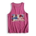 thumbnail image 4 of Mifsaly Womens Floral Patriotic Tank Tops Summer Sleeveless Graphic Tees 4Th Of July Crewneck Loose Fit Casual Lightweight Independence Day Shirts M, 4 of 5