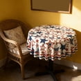 thumbnail image 6 of Rirozkan Patriotic Round Tablecloth, 60 Inch Diameter Independence Day Vinyl Cover Oil Spill Proof Wipe Clean Decor For July 4th Dinner And Celebration, 6 of 6