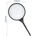 thumbnail image 2 of Magnifiers 5X Magnifying Glass Large Lens Handheld Reading Optical Glass Lens for Book Newspaper Maps Reading Science Inspection Soldering Repair, 2 of 6