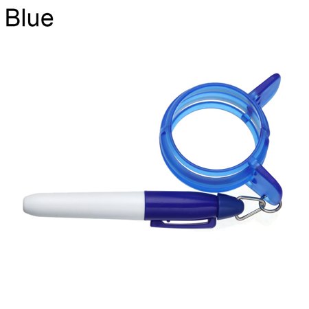 1 Set 360 Degree 3 Colors Circle Sport Template Alignment Mark Clip Drawer Aids Golf Ball Liner Plastic Marker Line BLUE