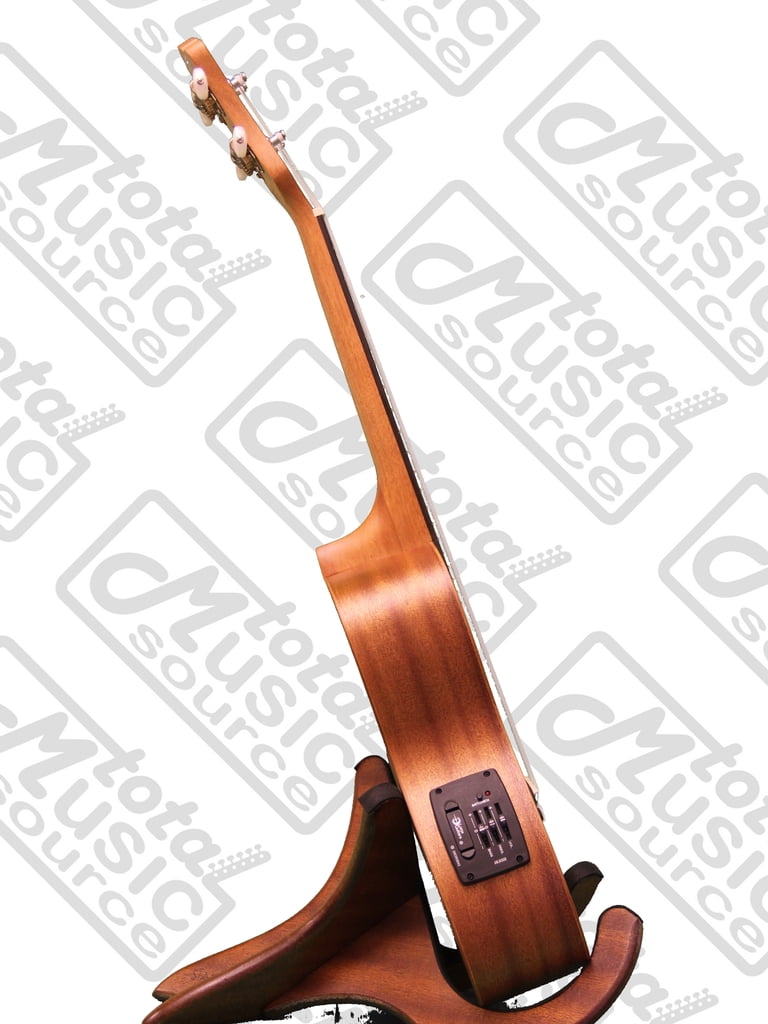 Luna Mahogany Series Maluhia Peace Acoustic-Electric Concert Ukulele W/Gigbag,Tuner,Strings & PC, UKE MALU EL COMP