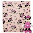 thumbnail image 5 of Minnie Mouse Favorite Things Kids Silk Touch Throw Blanket with Plush Hugger, 5 of 6