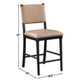 thumbnail image 4 of Steve Silver Oslo 41" Black Counter Chair, 4 of 8