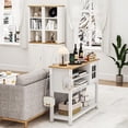 thumbnail image 3 of Gabinete de Almacenamiento de Tela con 4 Cajones FurnitureR Gris Moderno, 3 of 8