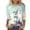 Multicolor, variant on cocolona Easter Shirts for Women Graphic Tees Cute Crew Neck 3/4 Sleeve Bunny T-Shirts Summer Tops