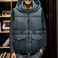 thumbnail image 2 of Durtebeua Men's Lightweight Vest Outerwear Winter Lightweight Packable Zip Up Sleeveless Padded Puffer Vest Z03-Grey,M, 2 of 7